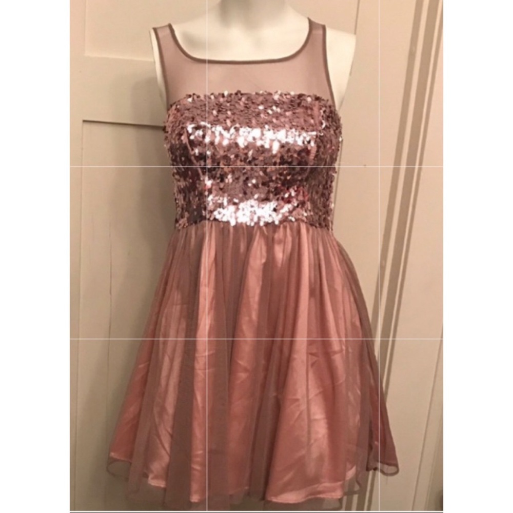 Rose Gold Sequin Dress